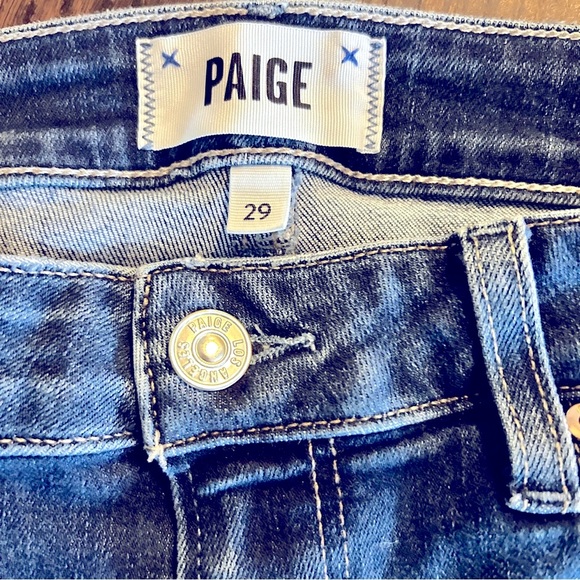 Paige Ultra Skinny Deconstructed Jean, Size 29 - Picture 5 of 8